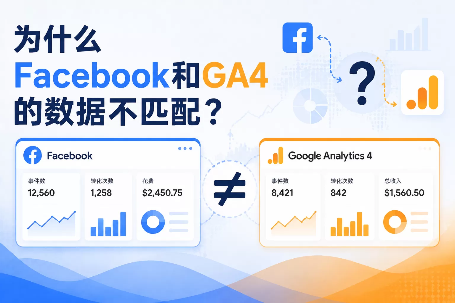 为什么Facebook和GA4的数据不匹配？