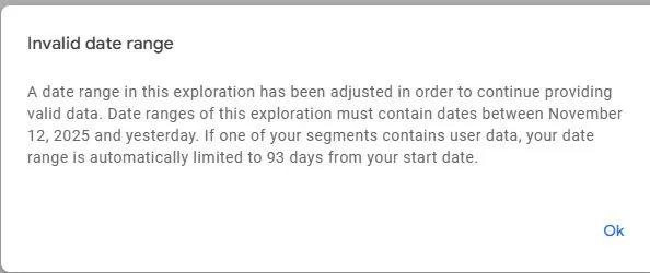 为什么GA4探索里只能看到2个月的数据？