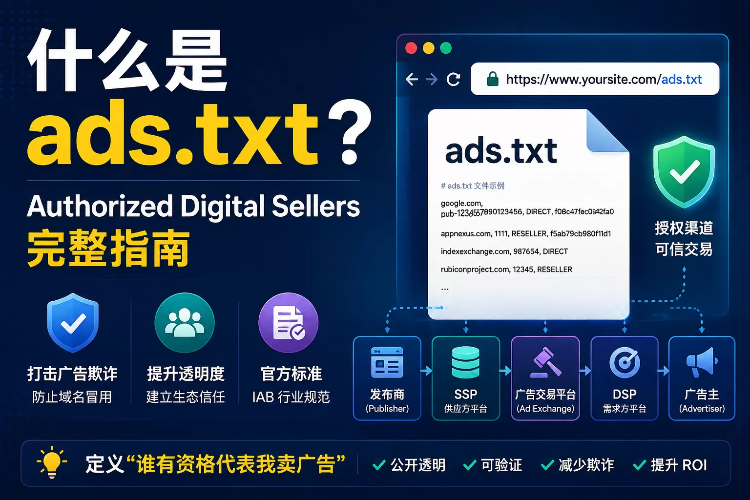 什么是 ads.txt？Authorized Digital Sellers 完整指南