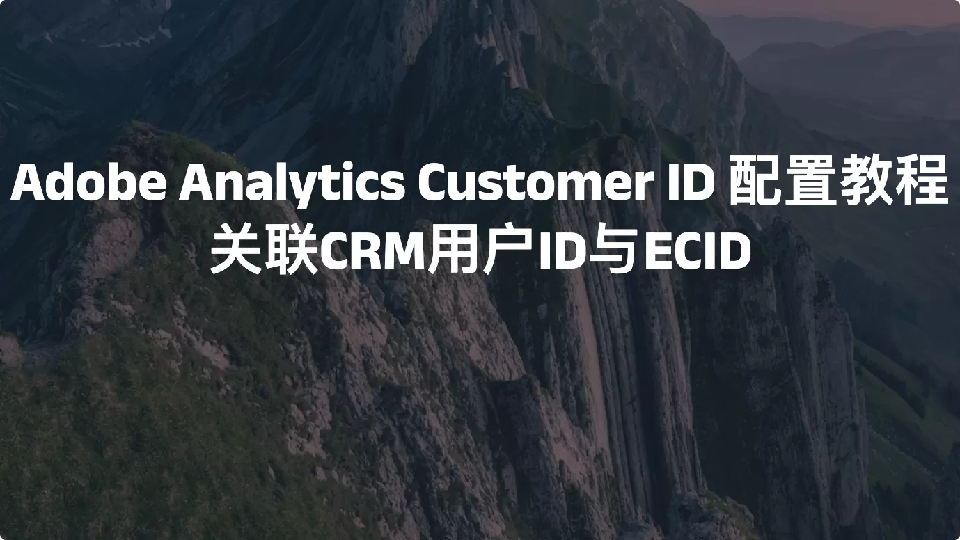 Adobe Analytics Customer ID 配置教程：关联CRM用户ID与ECID