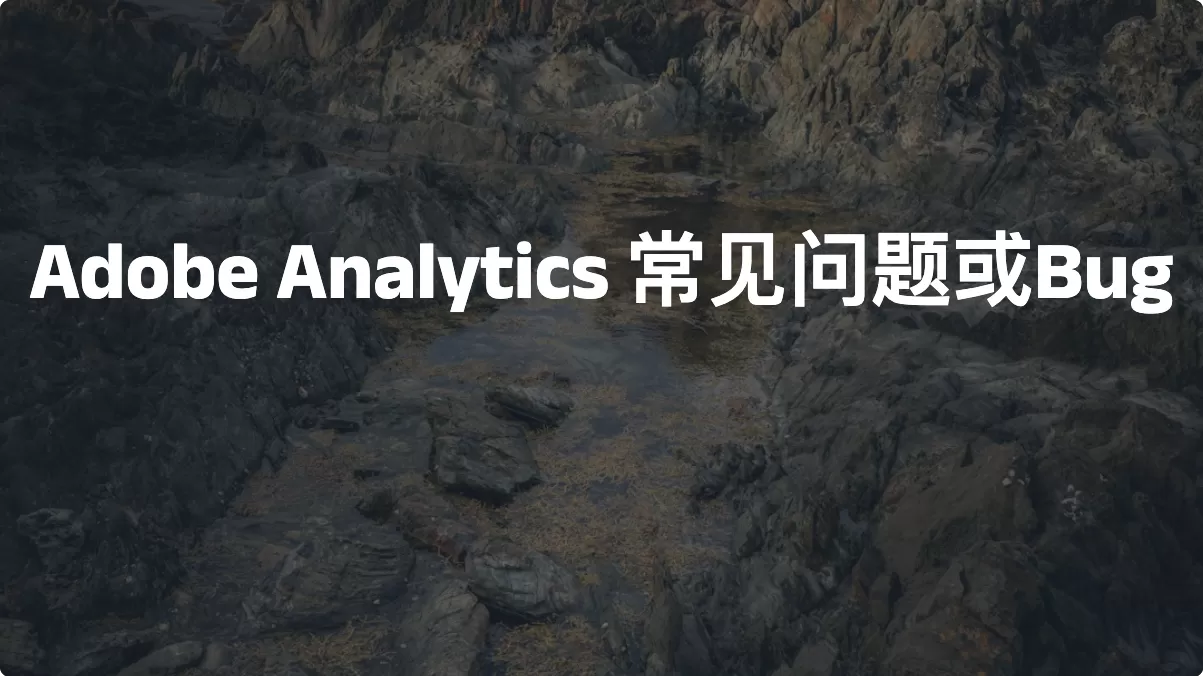 Adobe Analytics 常见问题或Bug（2026）